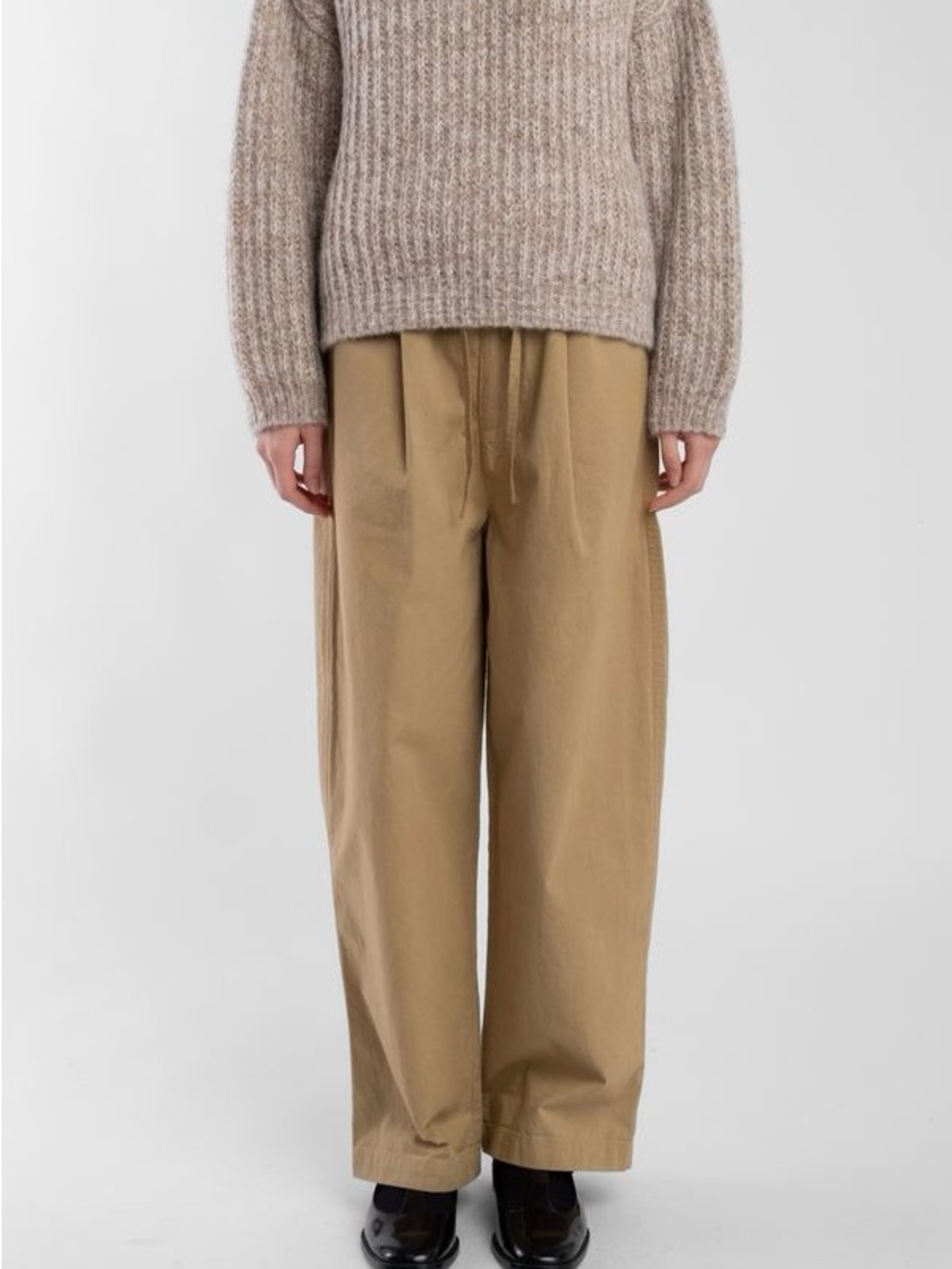 Ochre tie trouser - S